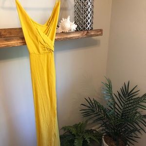 Mustard yellow Nordstrom’s dress.